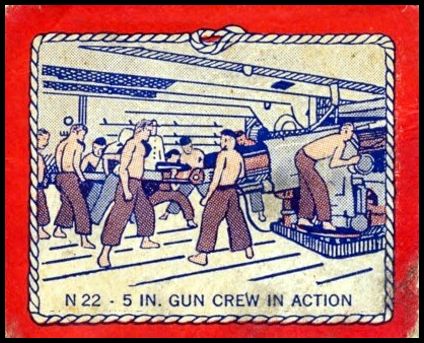 N-22 5 Inch Gun Crew In Action